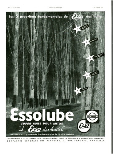 Publicité ancienne huile