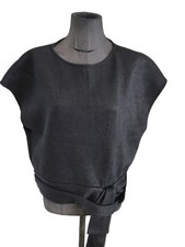 Superbe Haut Blouse Maille Noir Brillant Jay Ahr 42 Tbe