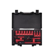 Coffret de Douilles et Accessoires Isolés 3/8" - 14 Pièces KING TONY : Sécurité 