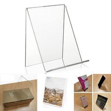 Bibliothèque acrylique transparente avec design oblique pour vitrine produit