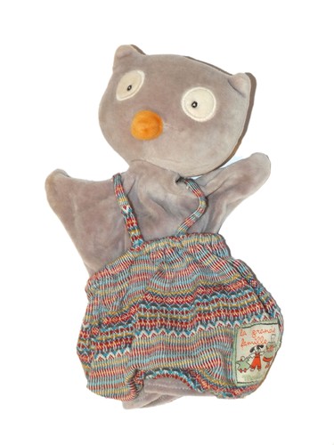 Doudou marionnette hibou - marionnette, la