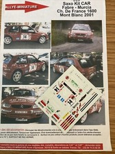 DECALS 1/43 CITROEN SAXO FABRE