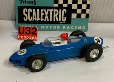 Slot Car Scx Triang scalextric MM/C62 Ferrari 156 #34 F1 Bleu Made IN France