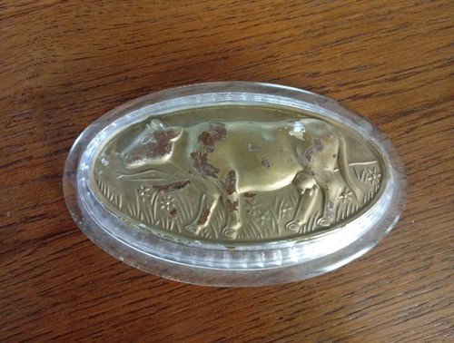 Ancien couvercle beurrier - ancien,