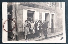 2 CARTES PHOTOS CPA Hotel Café restaurant B BERNARDIN écurie Garage Employées