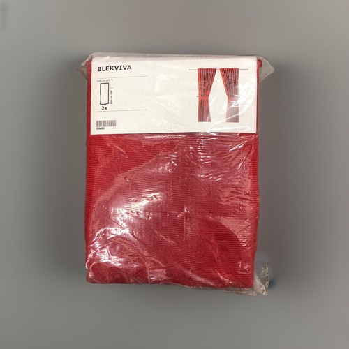New ikea blekviva curtains - curtains, red