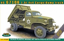 ACE ACE72600 - 1/72 US G7106 1,5t 4x4 Camion Cargo/Benne - Neuf