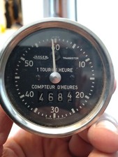  TABLEAU DE BORD AVION COMPTEUR De TOURS MOTEUR ET D'HEURES, SUPERBE 