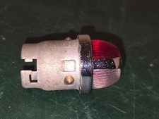 Feu de position d’aile latéral Marechal Cabochon verre rouge blanc Ancien