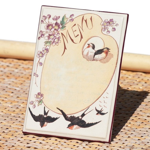 Ancien porte menu - vase, en