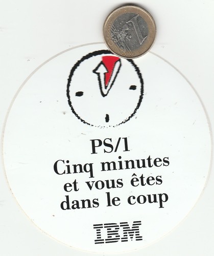 Autocollant ibm ps - autocollant., ps/1