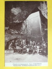 cpa France SAUMUR Maine et Loire Vin Wine CAVE ACKERMAN CHANTIER de DÉGORGEMENT