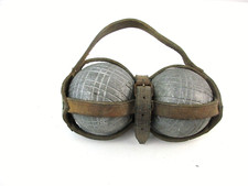 Doublette / 2 boules de pétanque 658 grammes - 3 bandes - Sacoche en cuir IDEALE