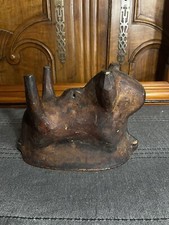 Moule Ancien à agneau pascal, «Osterlammele», en terre cuite Alsace Gâteau