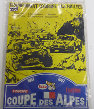 Plaque en fer déco Championnat Europe rallyes 1967