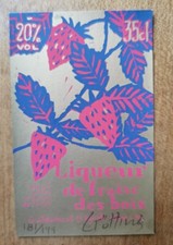 Gotting étiquette liqueur signé