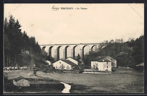 Cpa xertigny viaduc - xertigny,, le