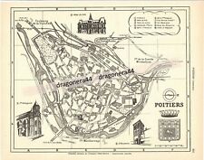 POITIERS - Plan de Ville Ancien - Edition 1951 - DIDOT-BOTTIN