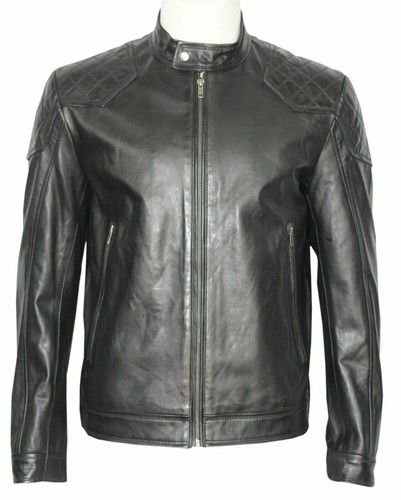 Veste motard noire 100 - noire, %