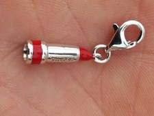 TRES ORIGINAL CHARM AGATHA ROUGE A LEVRES EN ARGENT MASSIF 925