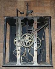 Horlogerie Horloge Comtoise  1 mouvement A Compléter Cheminée Arrière 