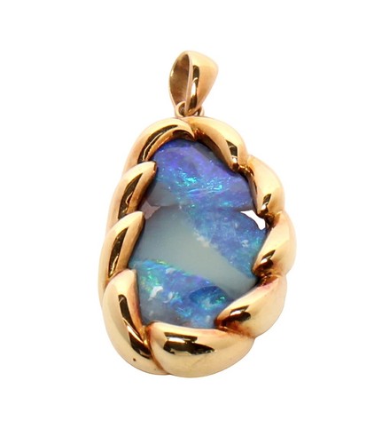 Pendentif opale boulder - opale,