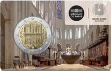 Coincard 2 Euros Notre Dame de Paris BU 2025 France Tirage 15000