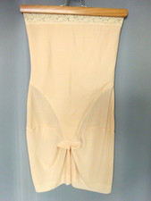 Panty gainant ouvert au fond taille très haute beige satiné Taille XL