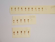 Landeron 48 51 148 187 pink gold minute counter hand / aiguille chrono or rose