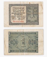 1 ZLOTY 1941 POLOGNE / POLAND