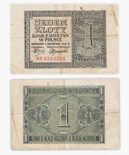 Zloty 1941 pologne poland - zloty,