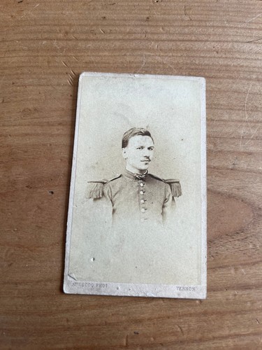 Photo ancienne cdv militaire - cdv,