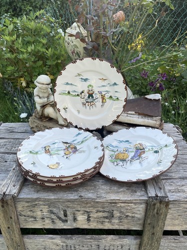 Assiettes plates creil et - creil,
