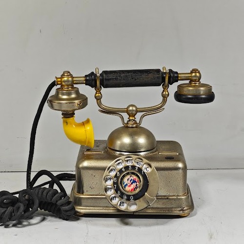 Téléphone rotatif antique - antique,