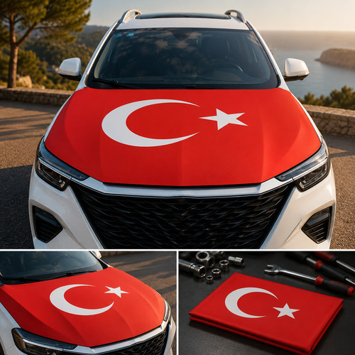 Drapeau turquie voiture - turquie, housse
