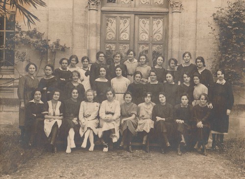 Ancienne photo groupe - ancienne, de