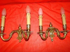 paire d'appliques en bronze