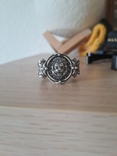 Classique Lion Animal 925 Argent Sterling Hommes Biker Rider Bague Birthday Gift