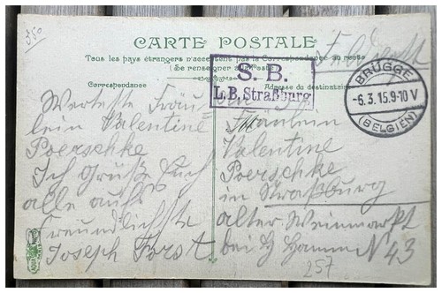 1915 bruges belgium strasburg - 1915,