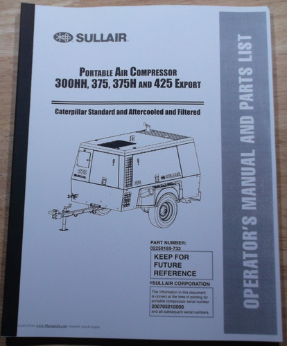 Sullair 300hh 375 - 375h, air