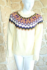 Pull ivoire neuf avec laine S