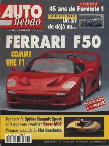 Auto hebdo 973 03 1995 - hebdo, 08/03/1995