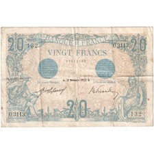 France, 20 Francs, Bleu