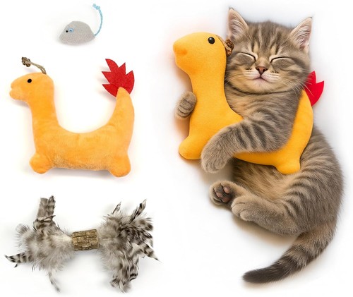 Jouets chat lot herbe - jouets,