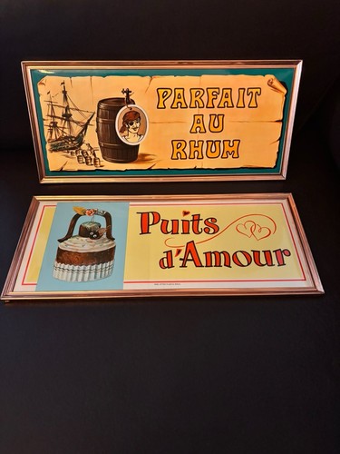 Plaque publicitaire vintage - 2x,
