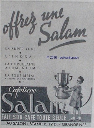 Publicite salam cafetiere fait - cafetiere,