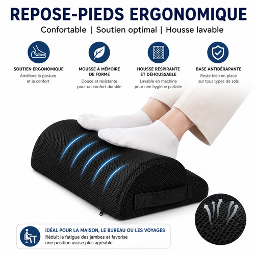 Repose pieds ergonomique - repose-pieds,