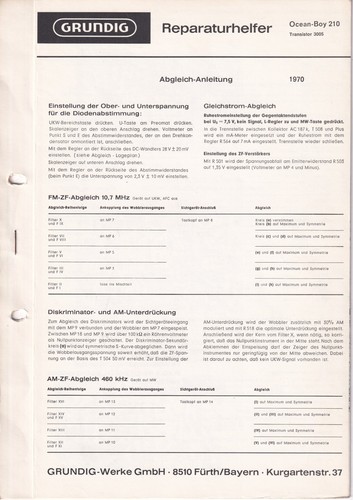 Manuel service grundig - service,