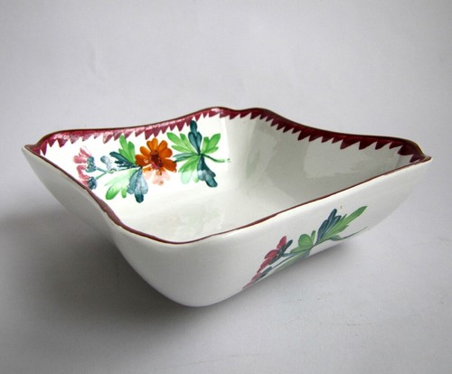 Plat creux carré décor - plat,