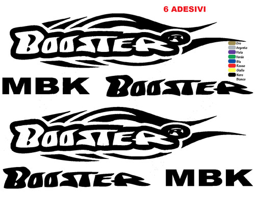 Kit autocollants mbk booster - 6,